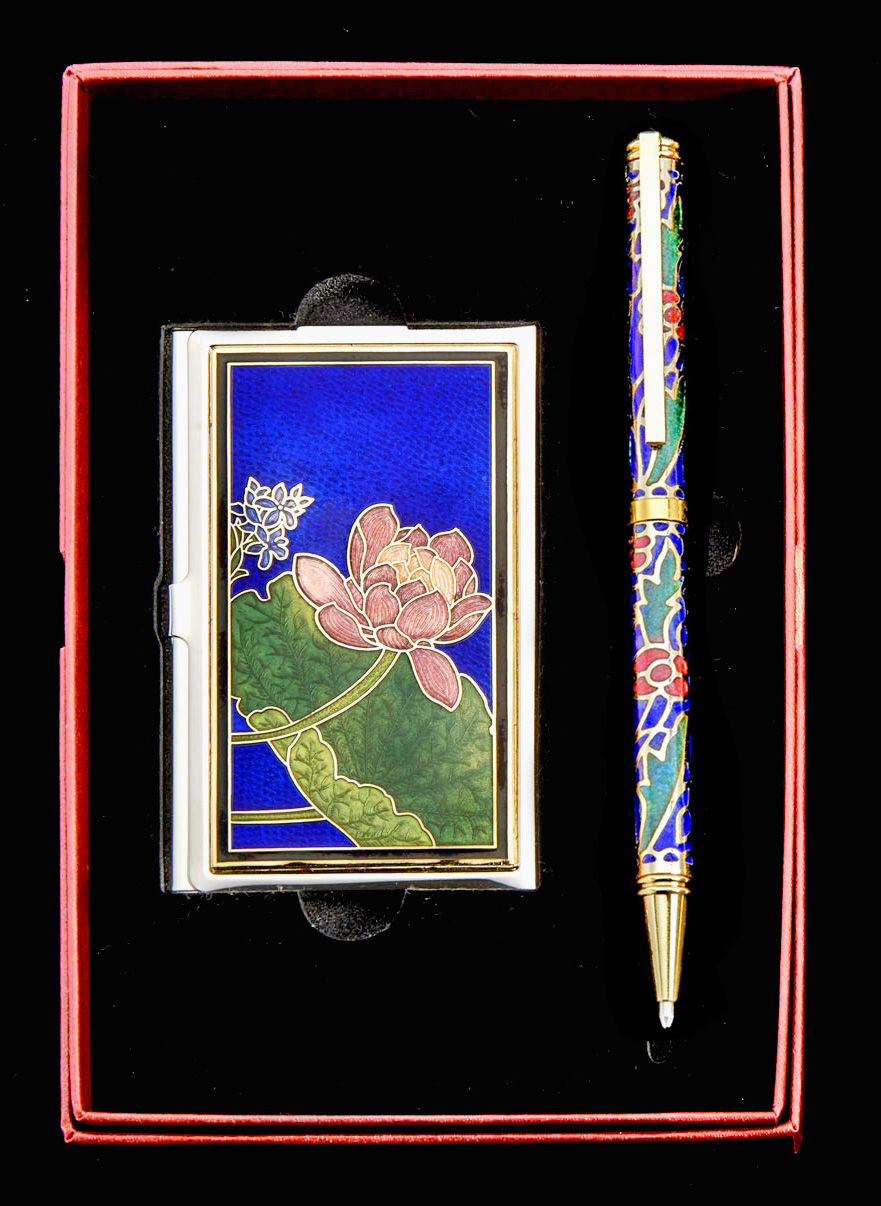 Enamel handle gift pen